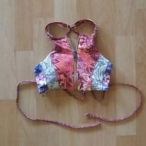 Maaji zip up bikini top Size S